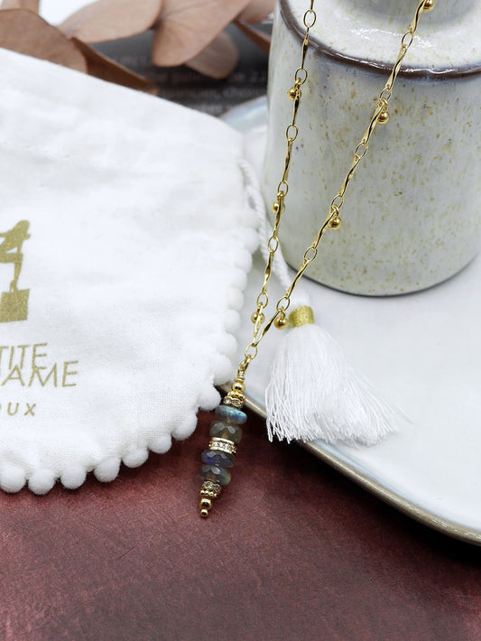 Collier folk labradorite