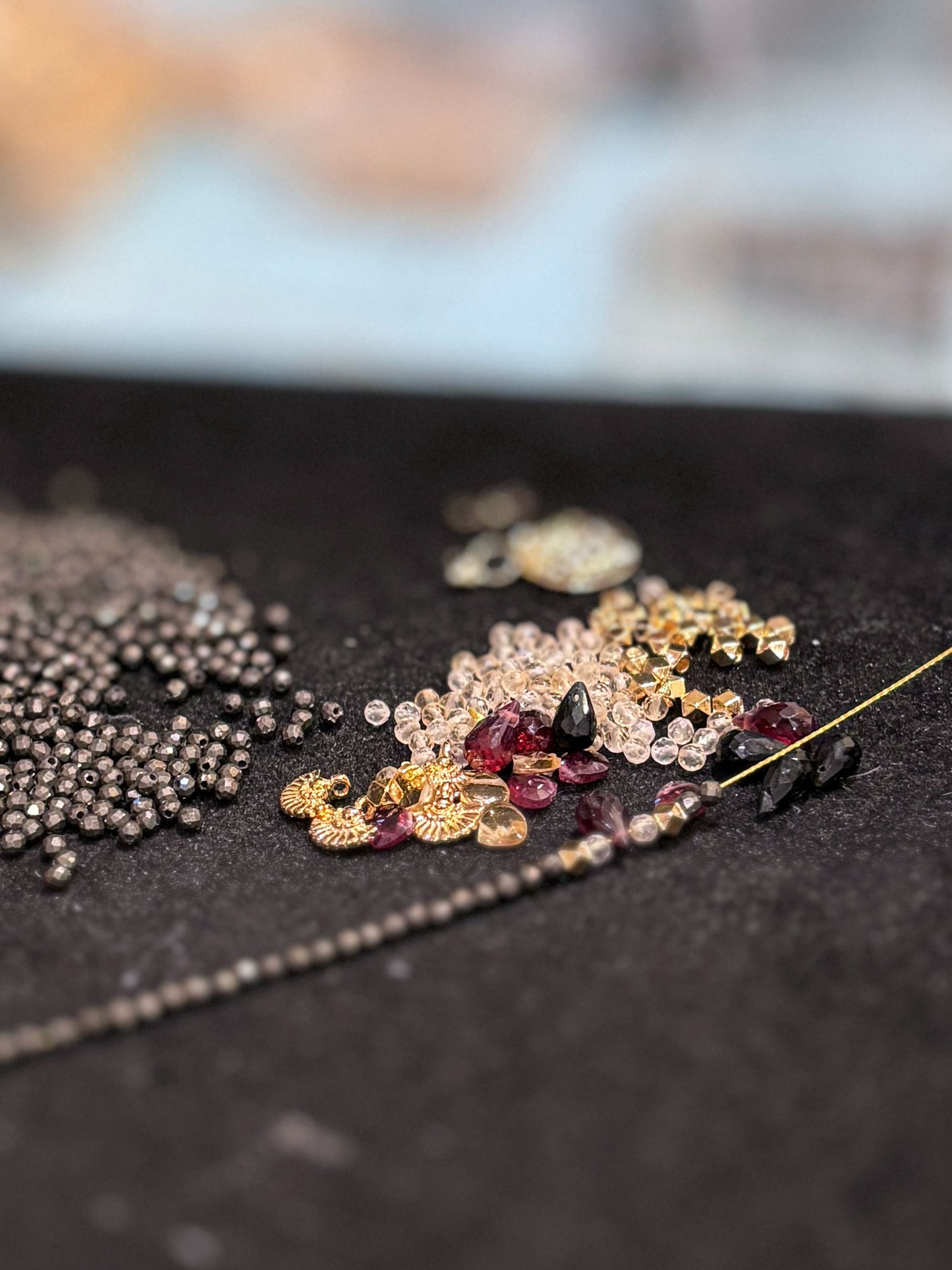 Collier ras de cou Pyrite