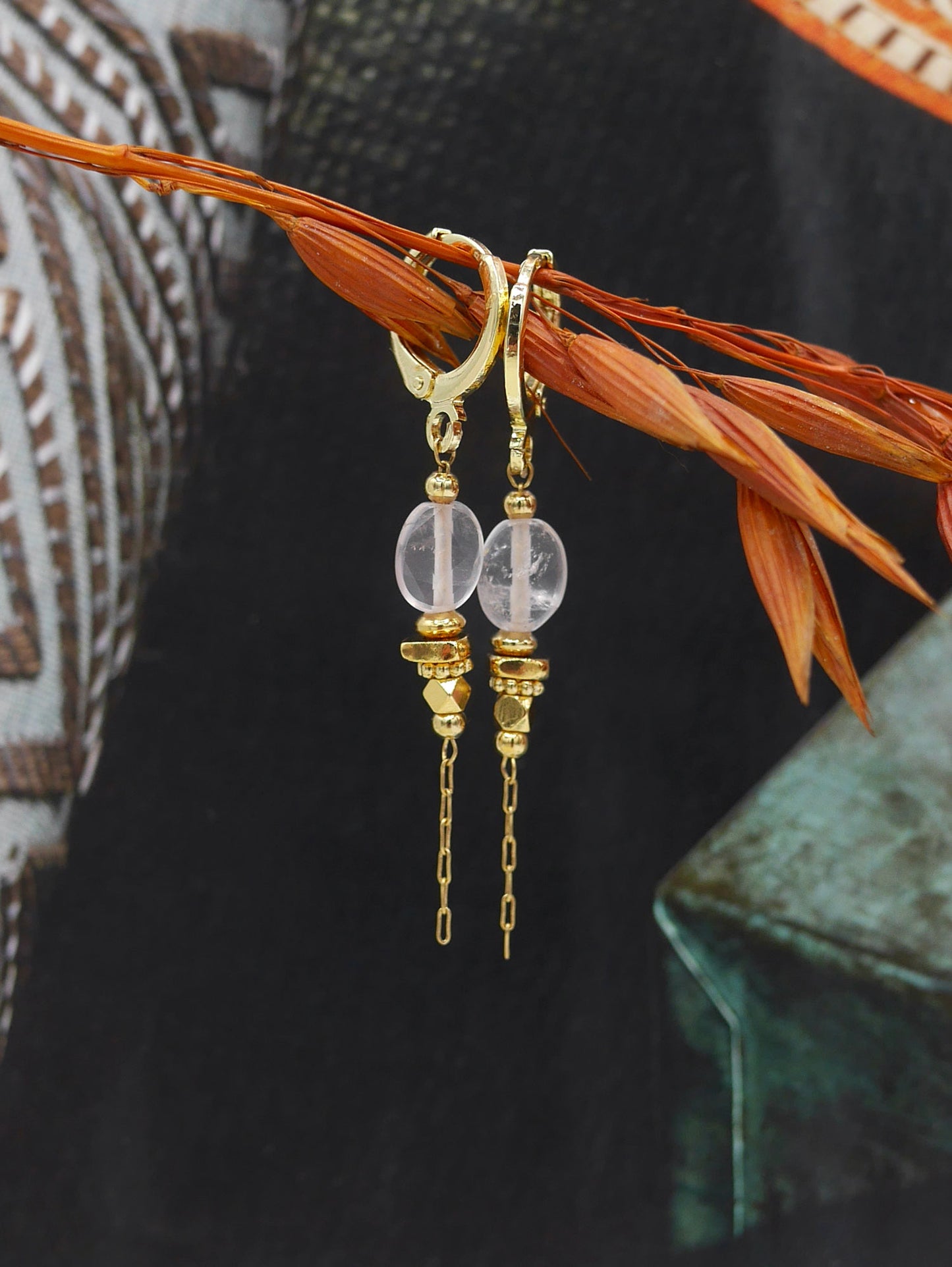 Boucles oreilles dormeuse Ovaline
