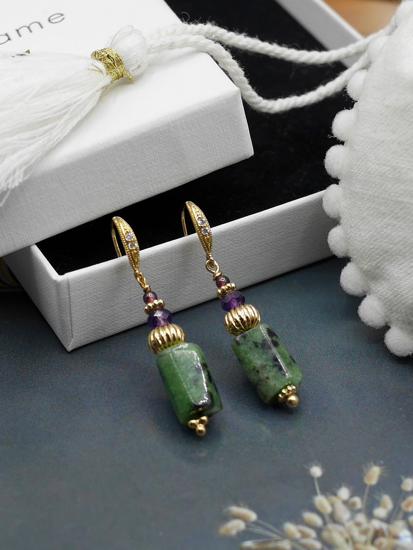 Boucles oreilles Mineral