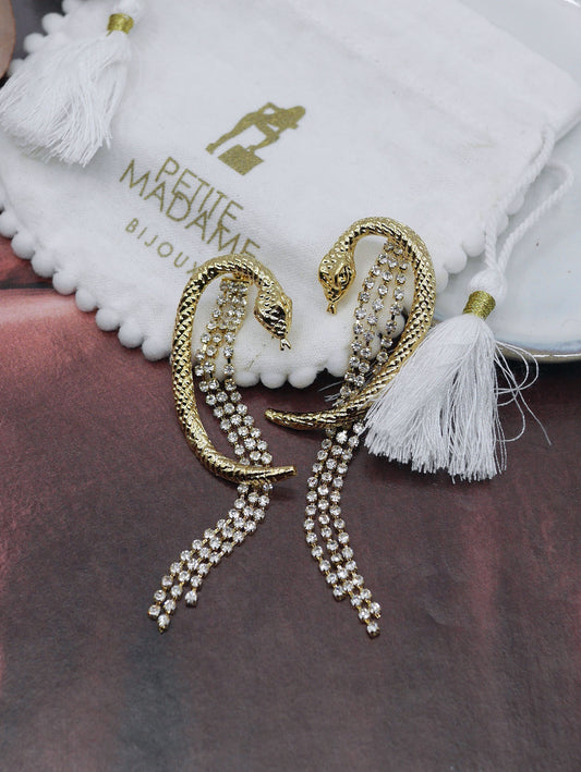 Boucles oreilles Serpent