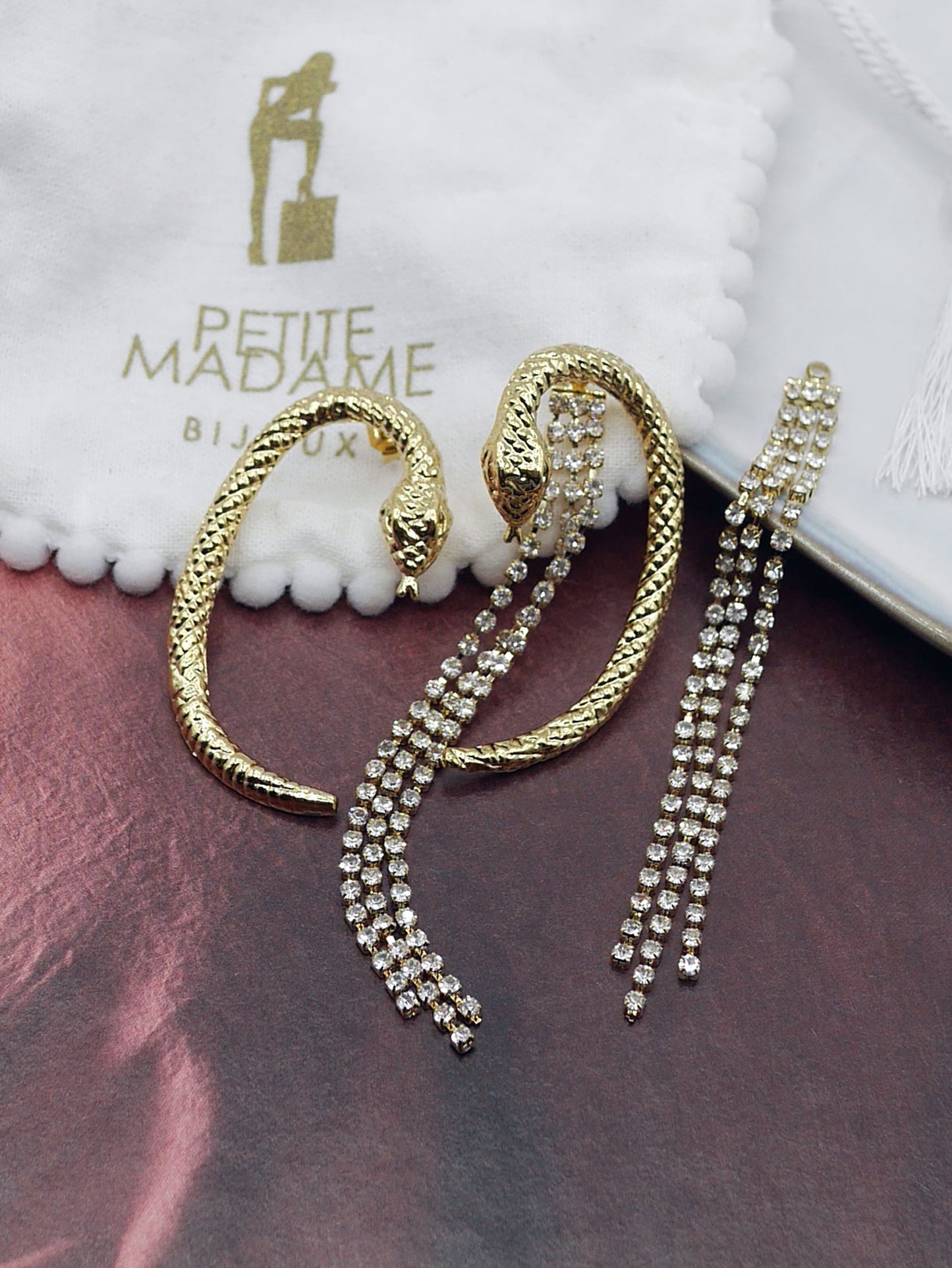 Boucles oreilles Serpent