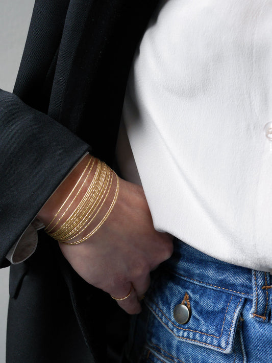 Bracelet jonc multi rang