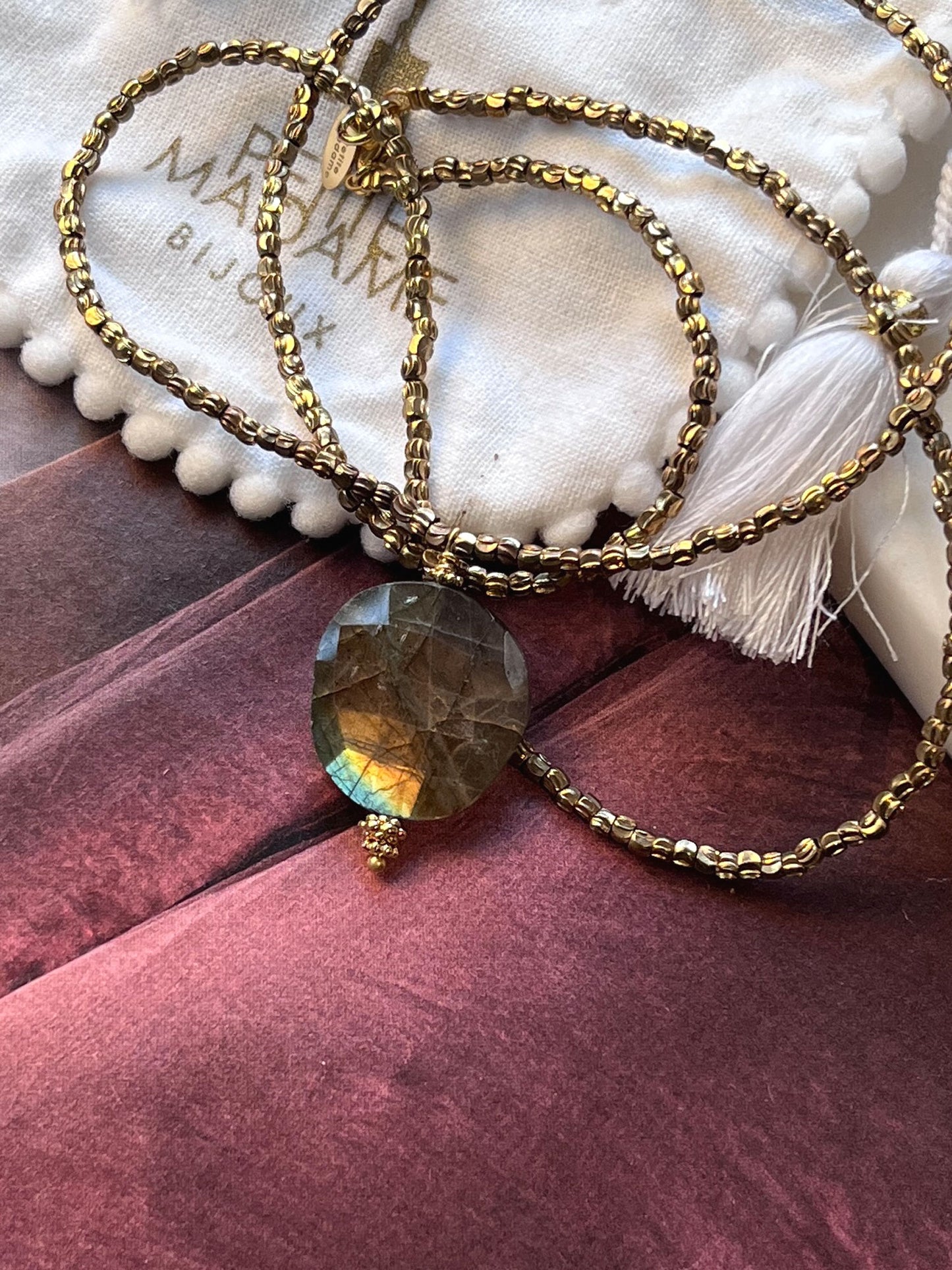 Collier long Solana Labradorite