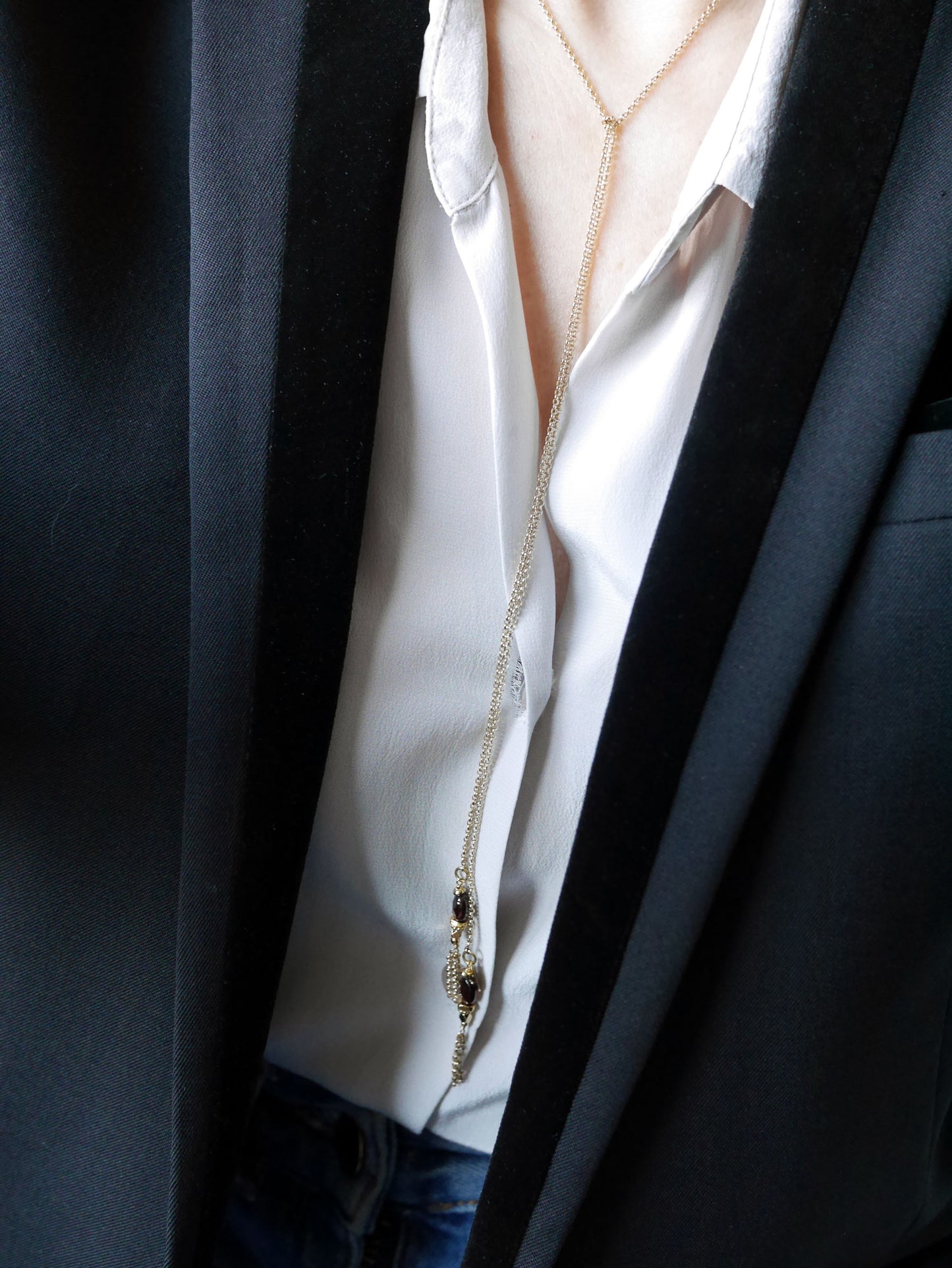 Collier écharpe Ovaline
