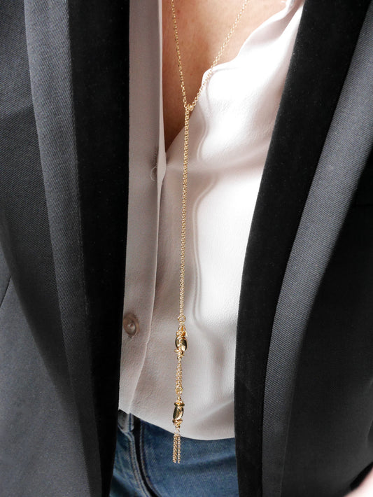 Collier écharpe Galet