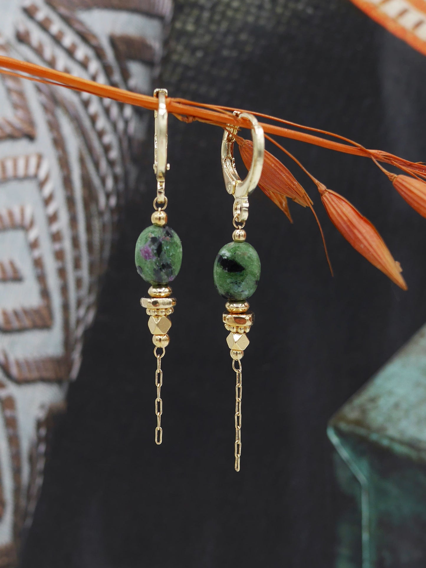Boucles oreilles dormeuse Ovaline