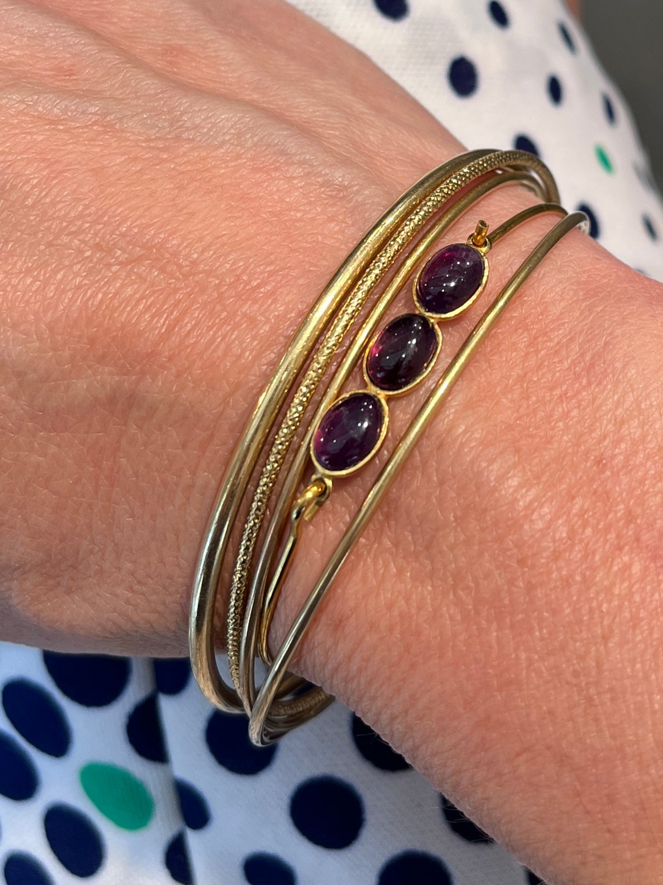 Bracelet jonc oval