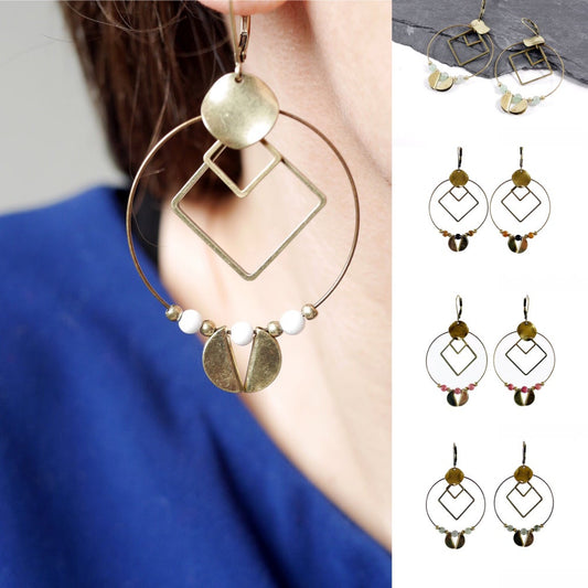 Boucles oreilles Créoles Grand modèle sahara 10 coloris