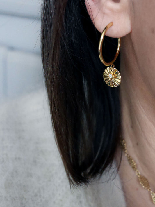 Boucles d'oreilles créole Céleste