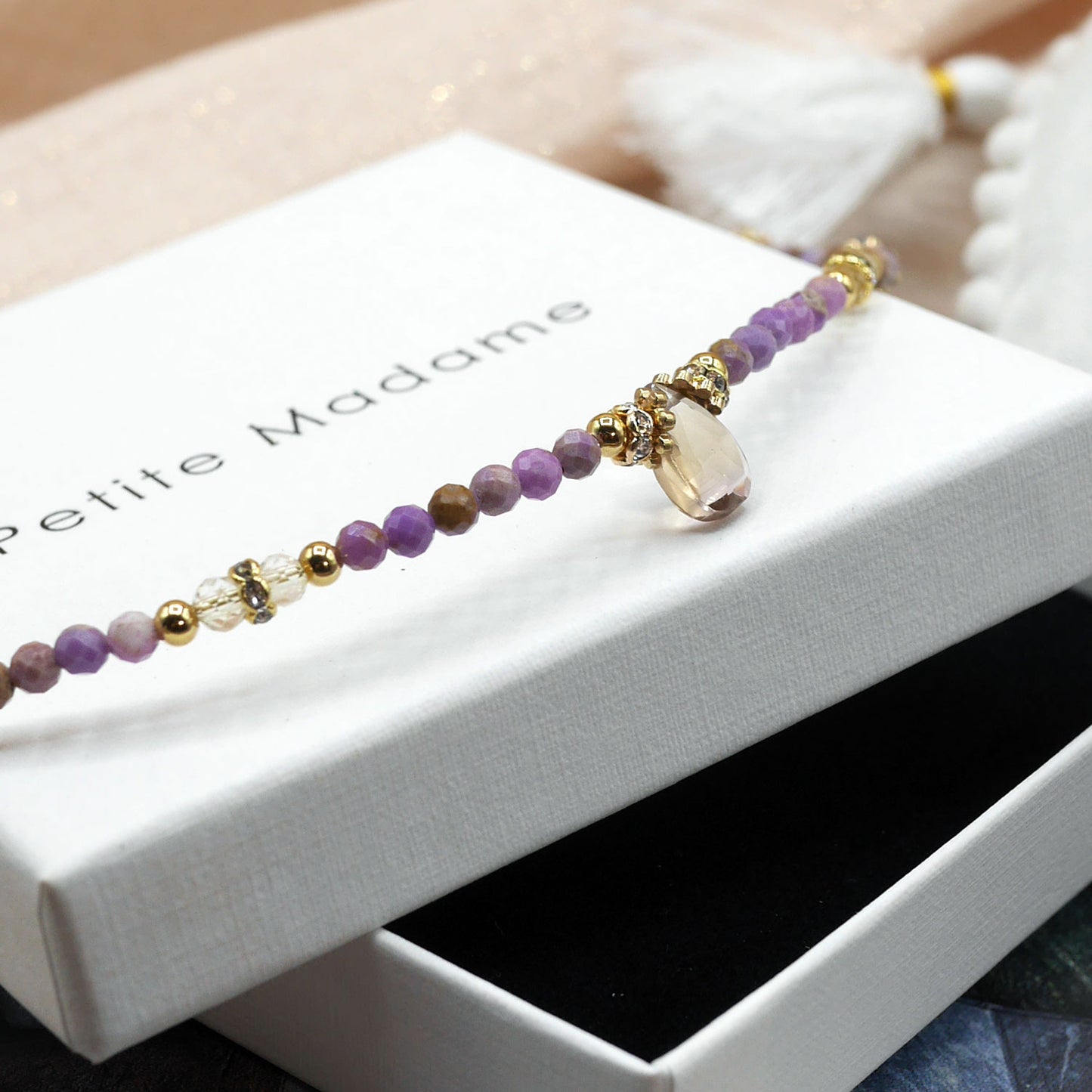 Collier Pépite Phosphosidérite et Amétrine