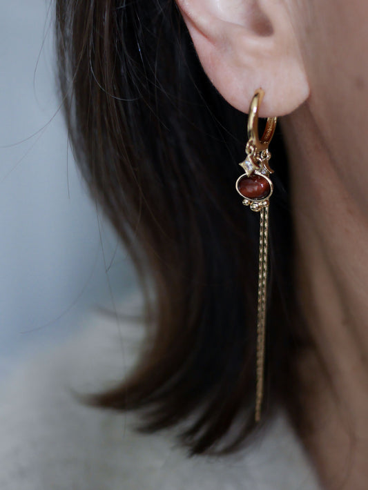 Boucles d'oreilles mini créole Nina longue