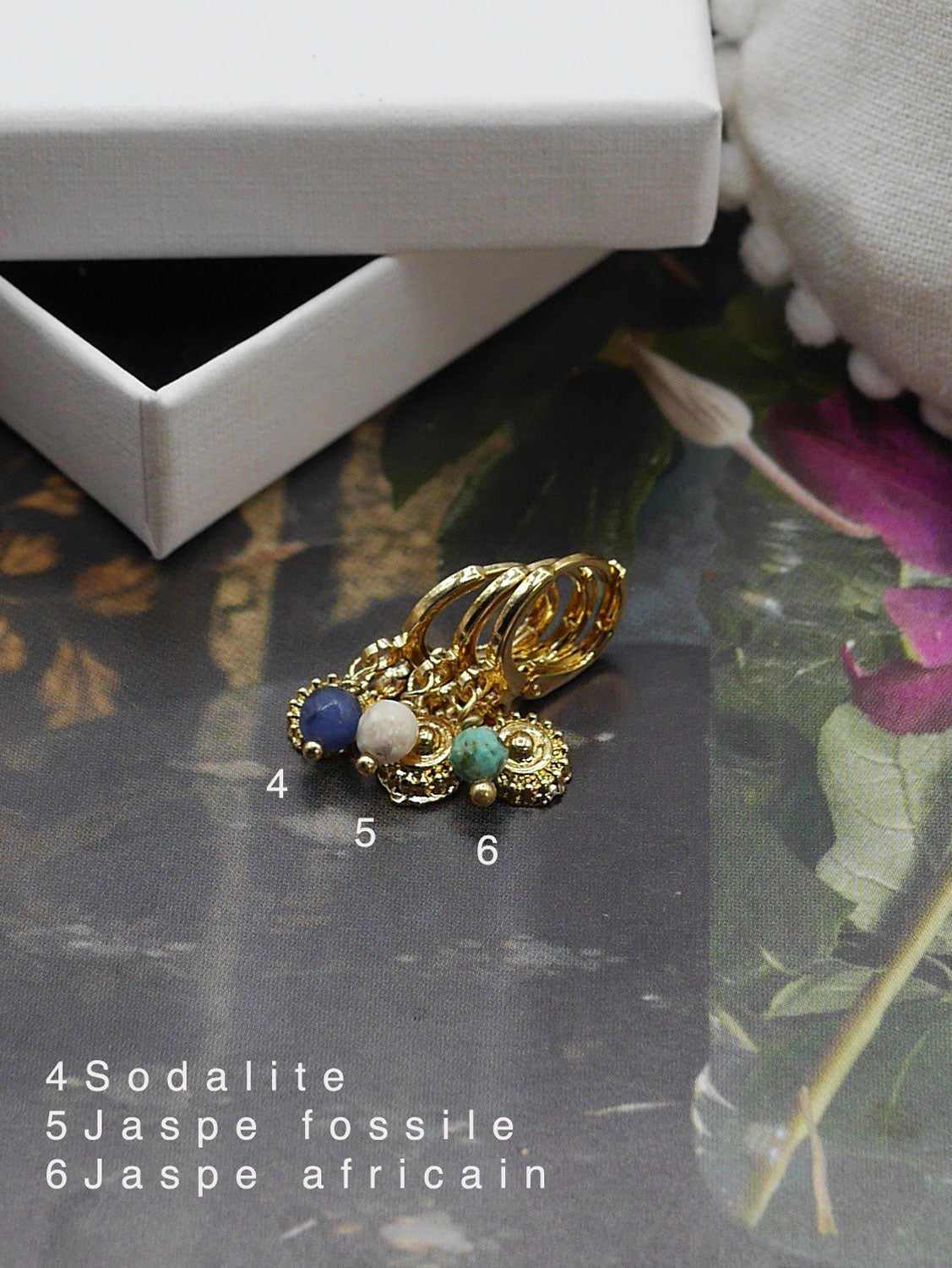 Boucles oreilles mini créole Hamsa