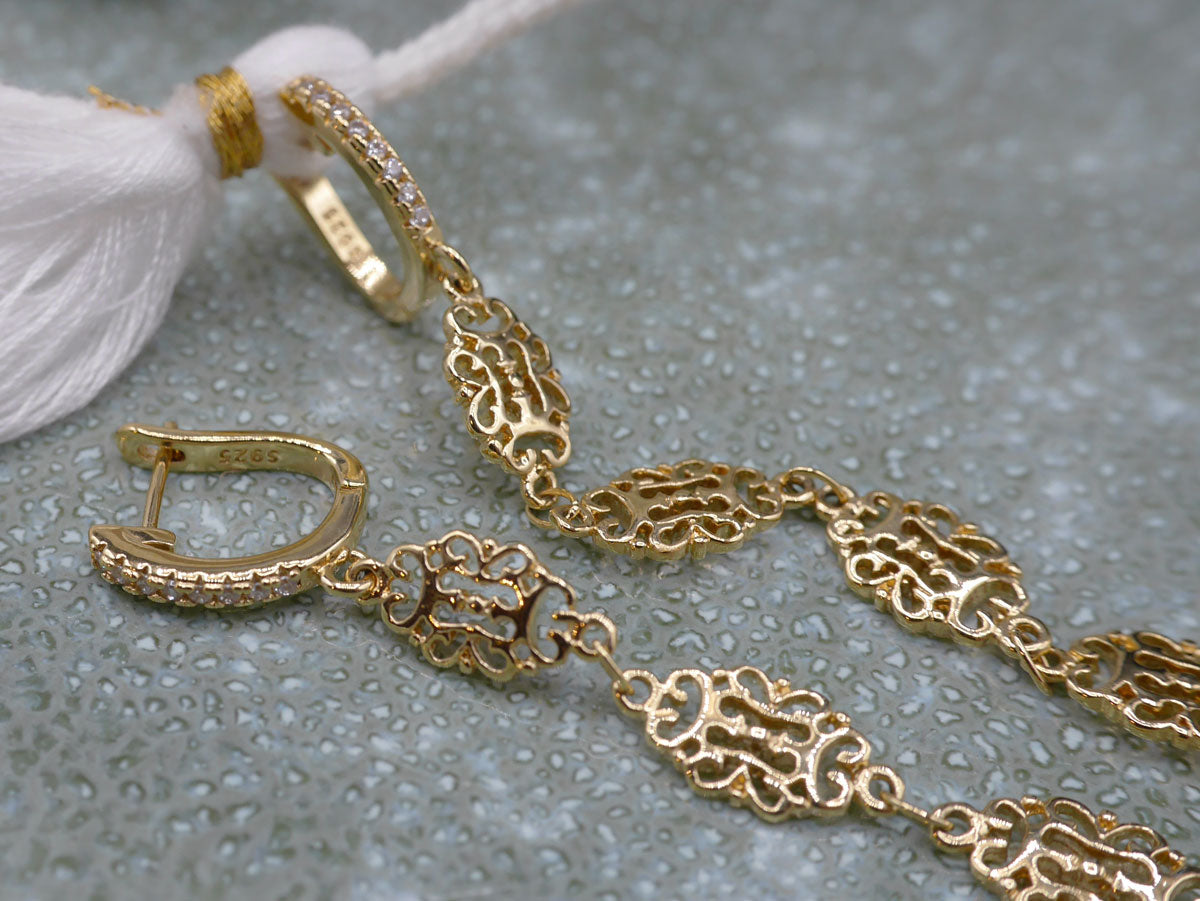 Boucles oreilles longues Irina