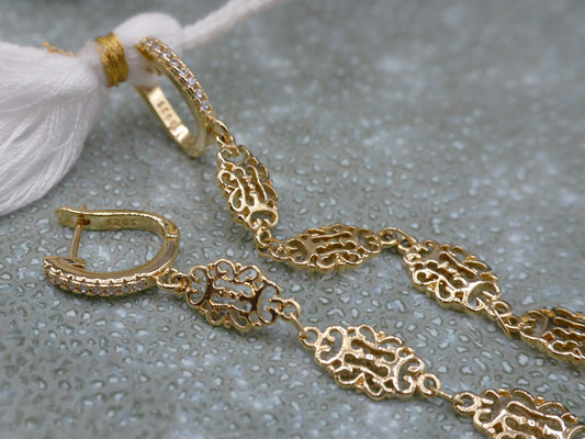 Boucles oreilles longues Irina