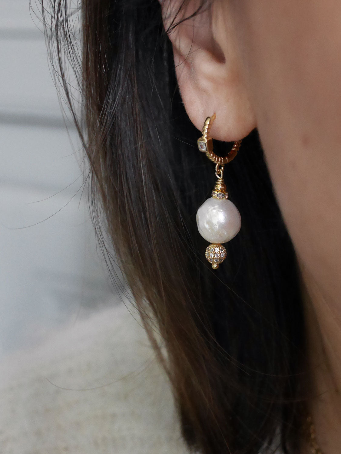 Boucles d'oreilles Irina perle
