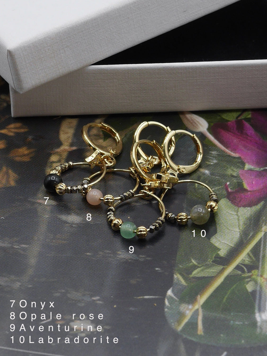 Boucles oreilles créole suspendue Hamsa