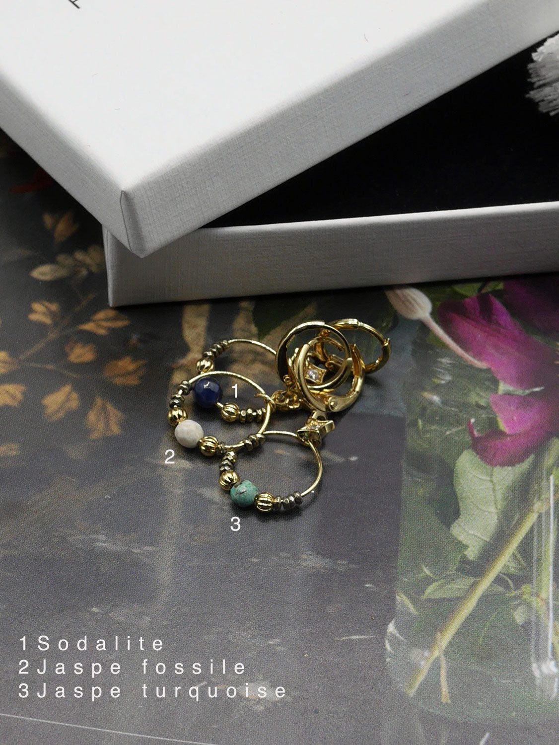 Boucles oreilles créole suspendue Hamsa