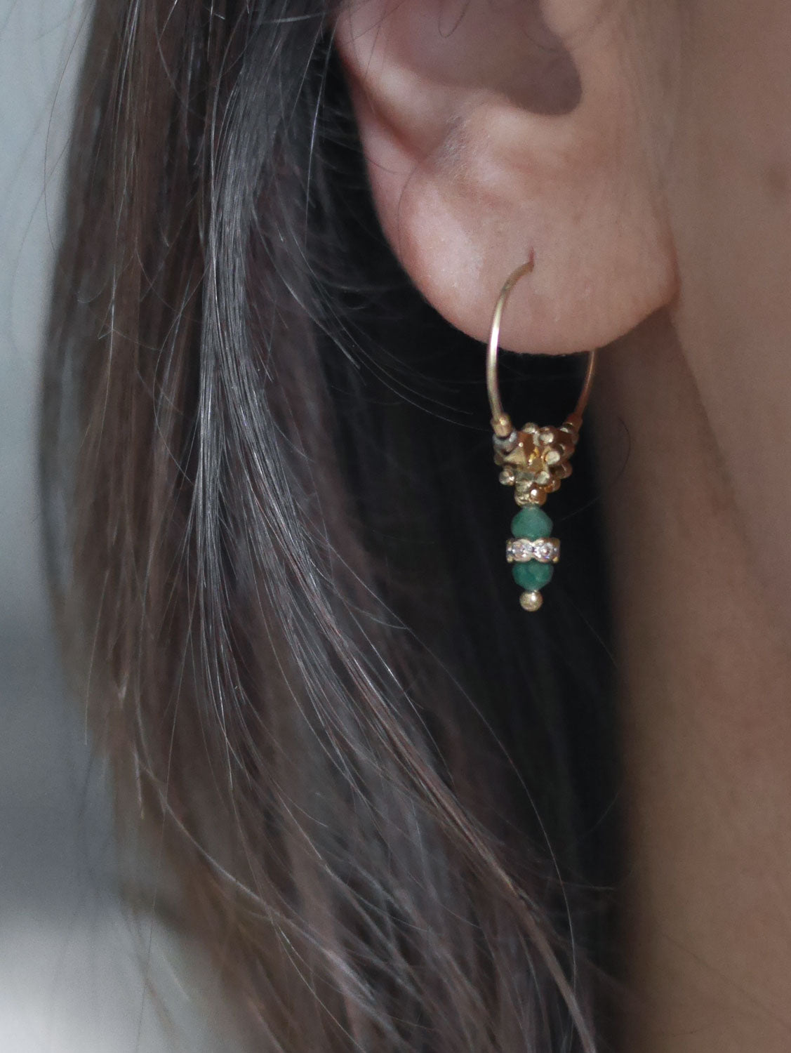 Boucles d'oreilles mini créole Nahla