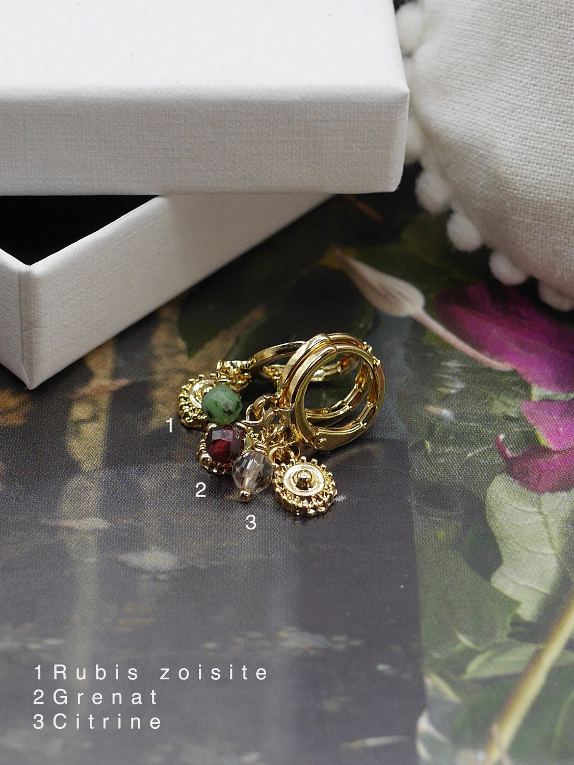 Boucles oreilles mini créole Hamsa