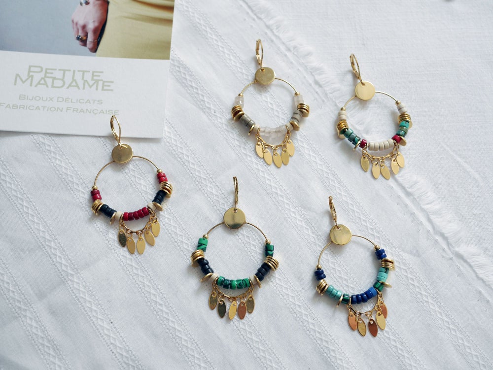 Créole Disque Pampille 6 coloris