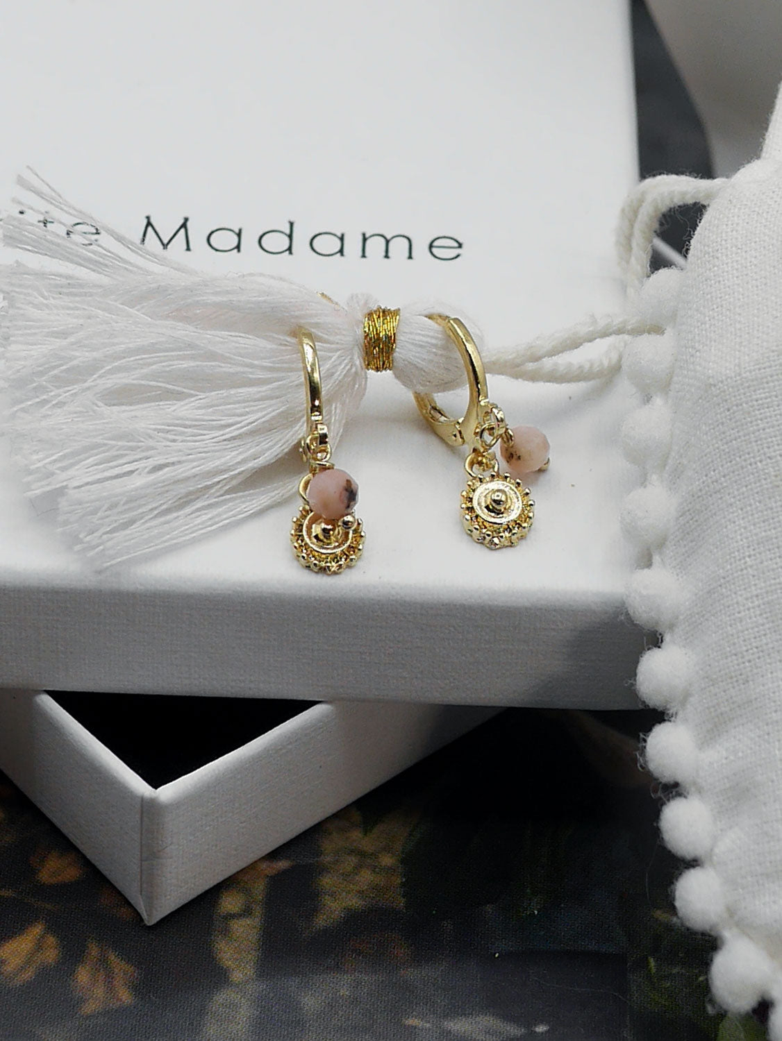 Boucles oreilles mini créole Hamsa