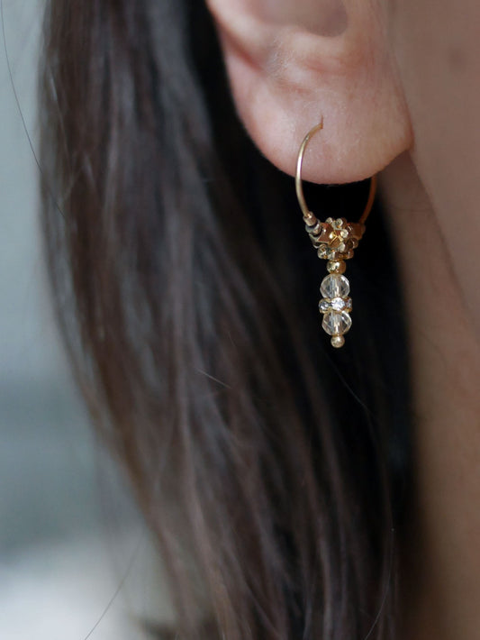 Boucles d'oreilles mini créole Nahla