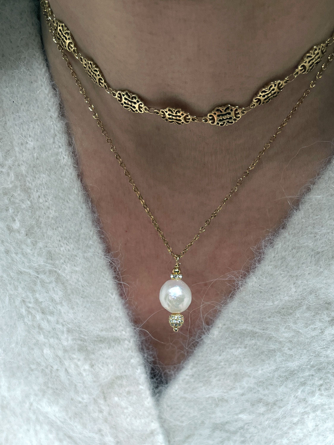 Collier Irina Perle maille