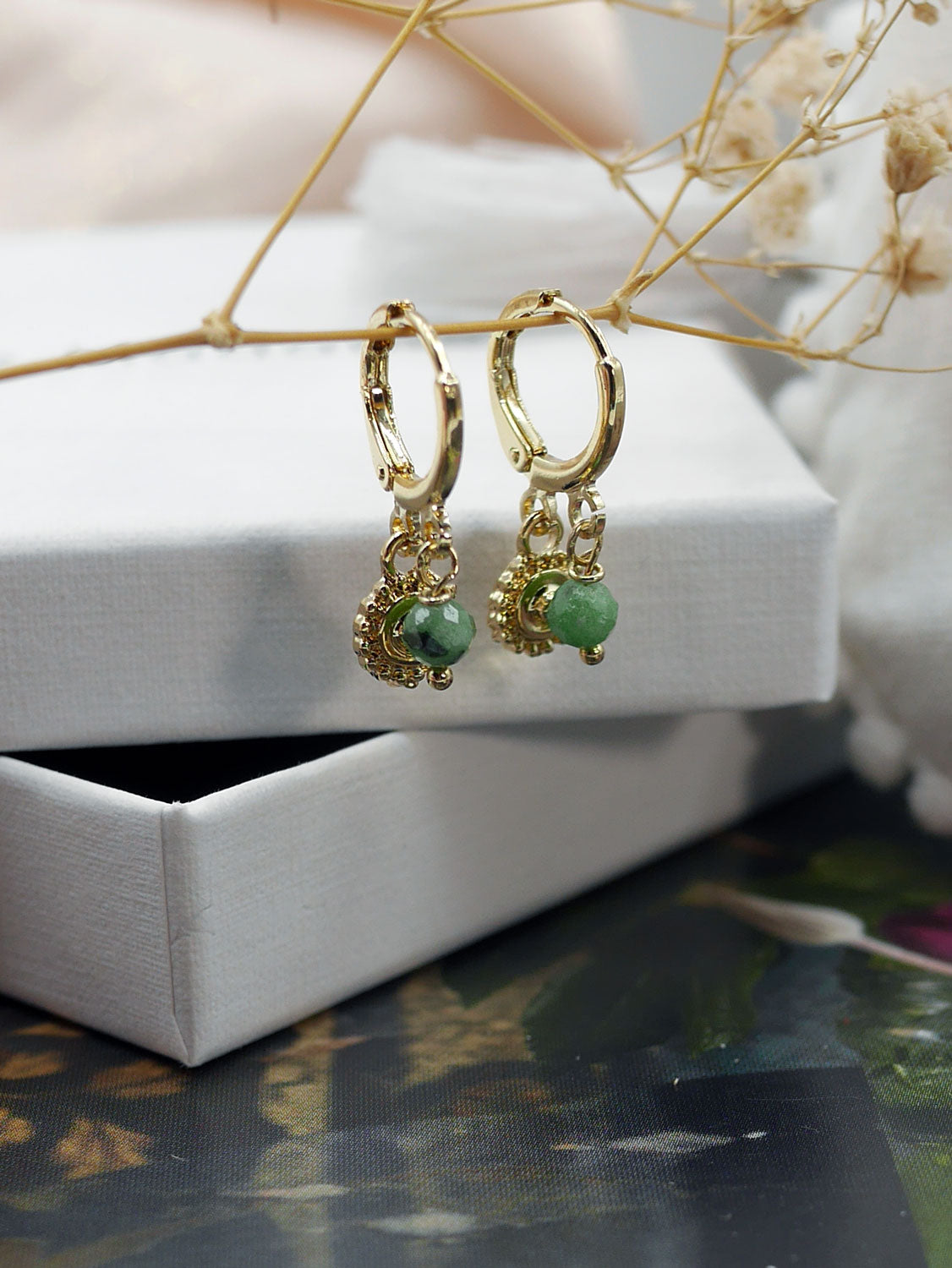 Boucles oreilles mini créole Hamsa