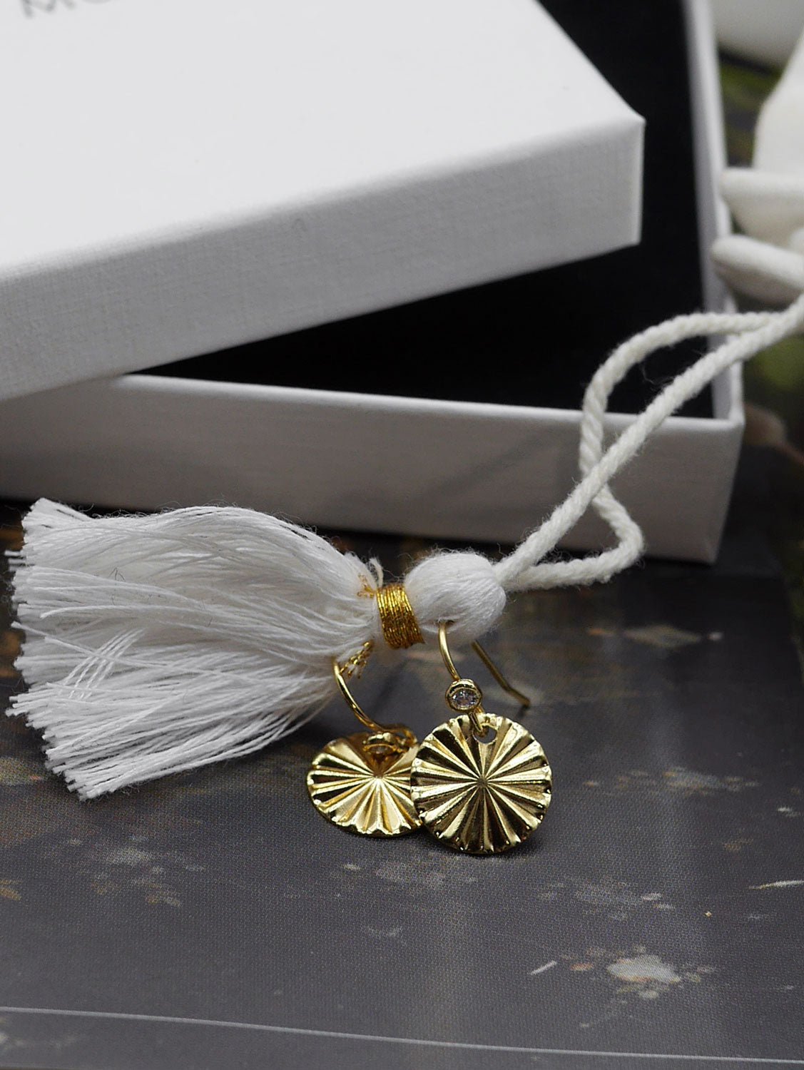 Boucles d'oreilles crochet strass Céleste