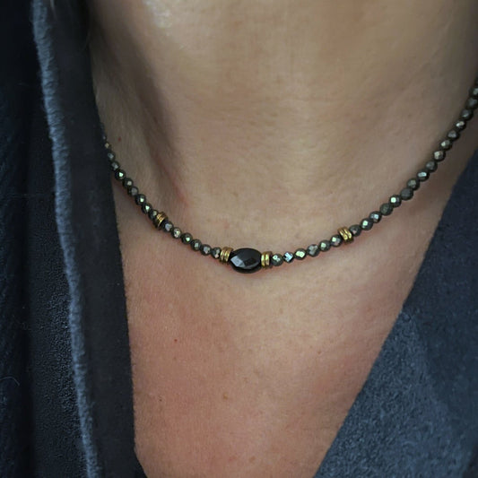 Collier Nomade Pyrite