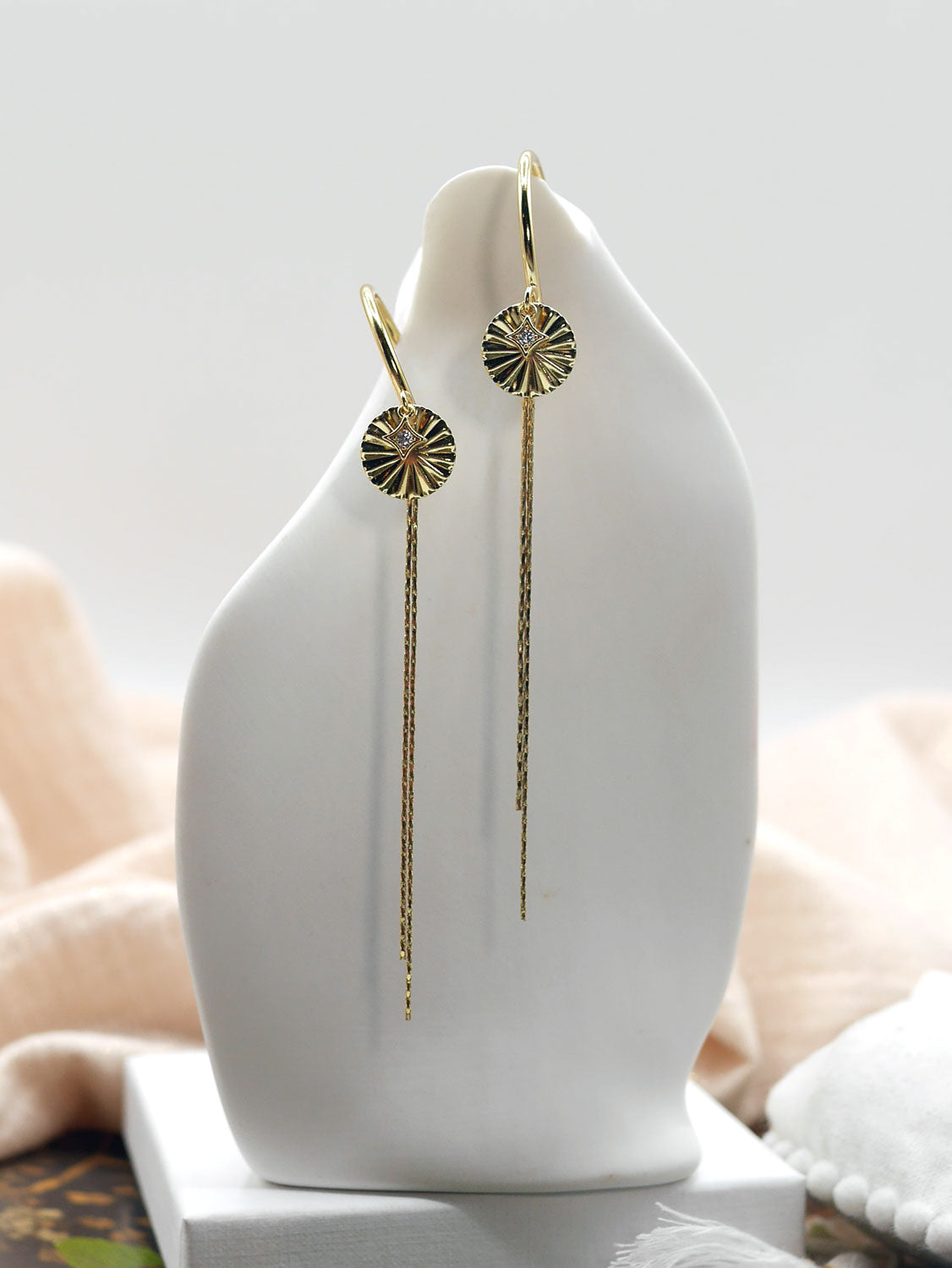 Boucles d'oreilles créole Céleste longue