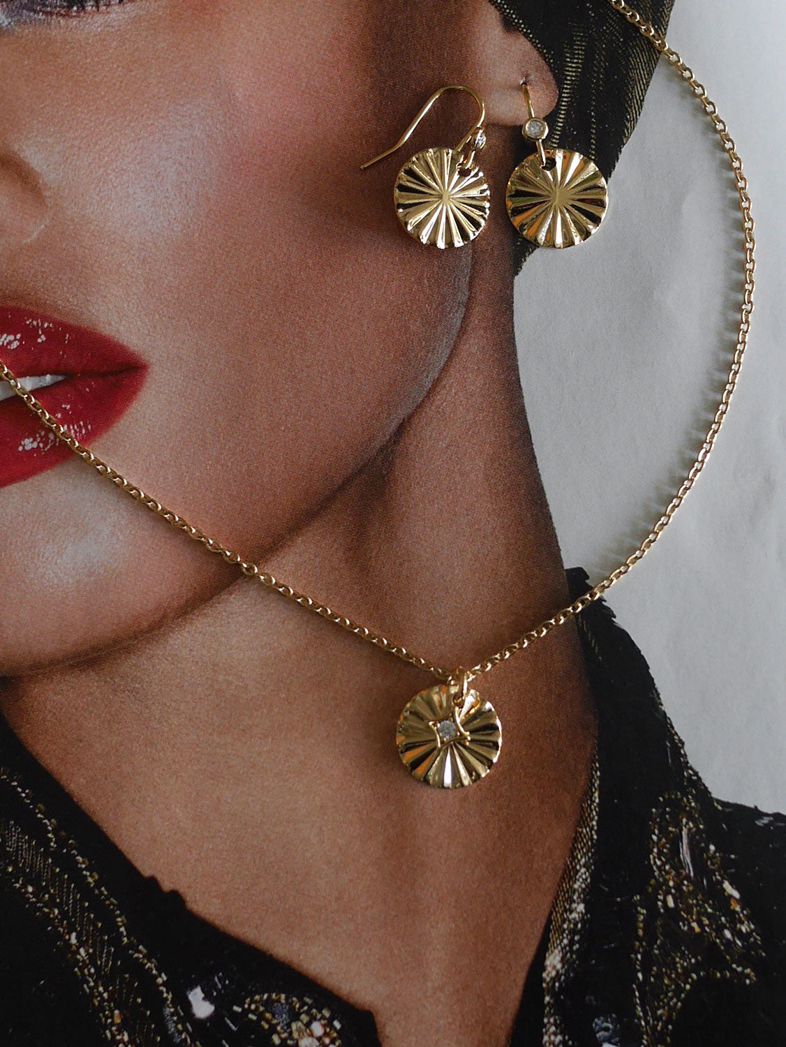 Boucles d'oreilles crochet strass Céleste