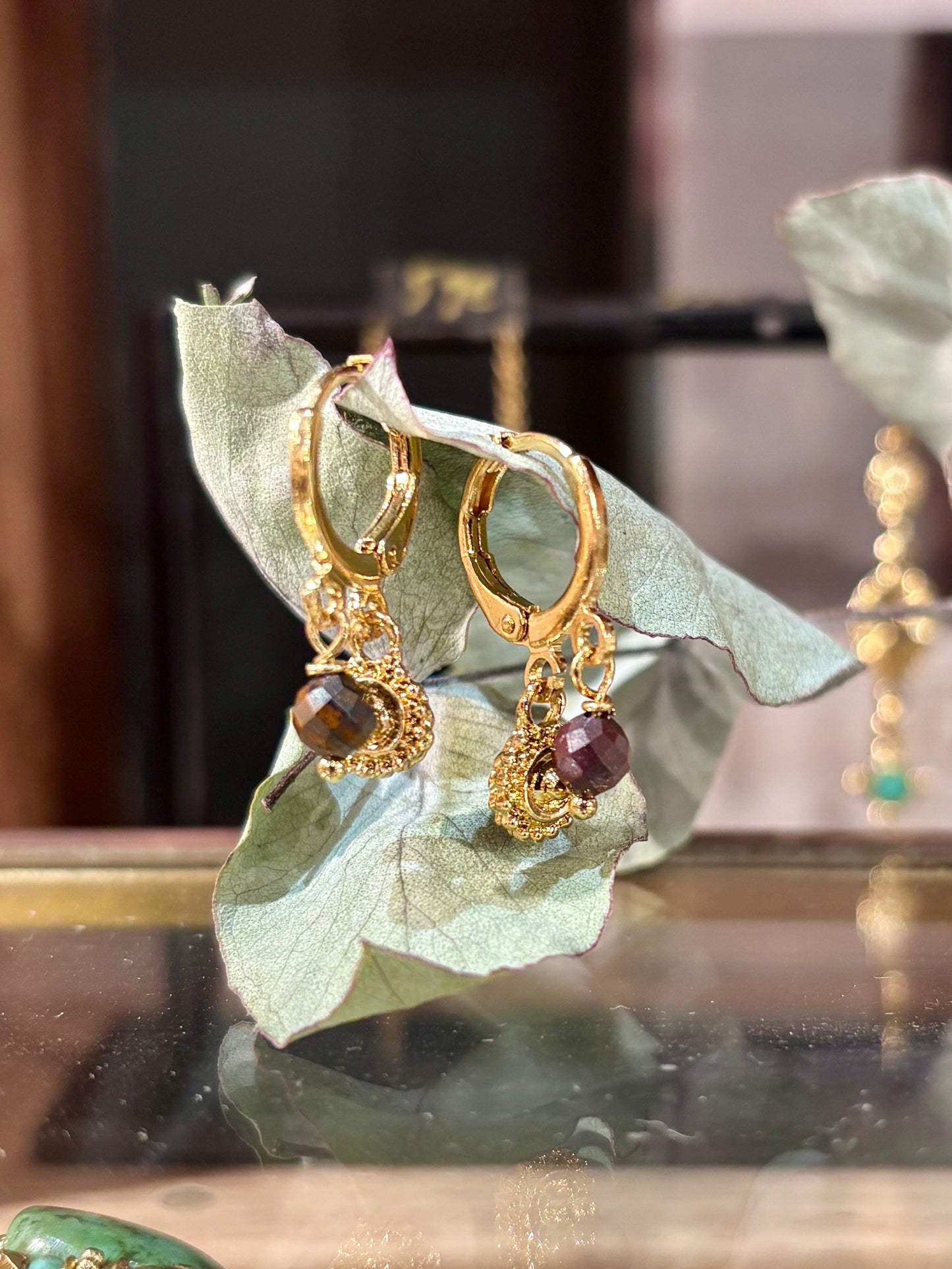 Boucles oreilles mini créole Hamsa