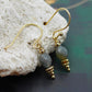 Crochets d'oreilles en Labradorite