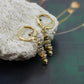 Boucles d'oreilles mini créole Citrine Pyrite - L 'éclat Doré