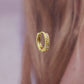 Huggie earrings bijoux tendance plaqué or 