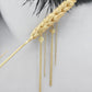 Boucles oreilles fil Maille d'or