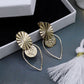 Boucles oreilles Zellige – Laiton doré 24k – Fait main Guérande