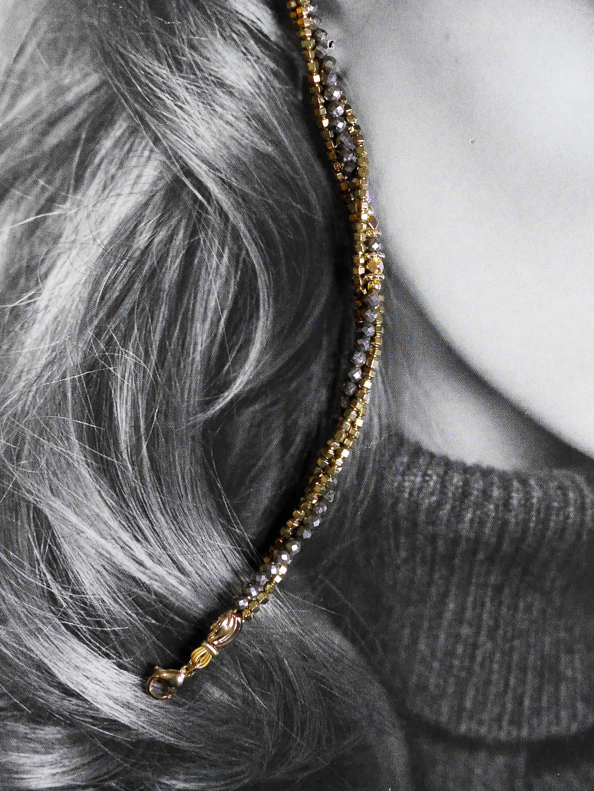 Improved Rangs Bracelet femme multi rangs en Pyrite bijoux Made in France – Petite Madame