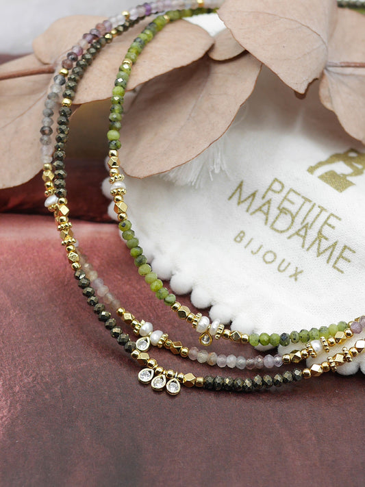 Collier ras de cou perles Minette