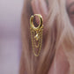 boucle oreille à l unité avec multi chaine un bijou unique fait en france 