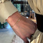 Bracelet fin navette pierre zirconium